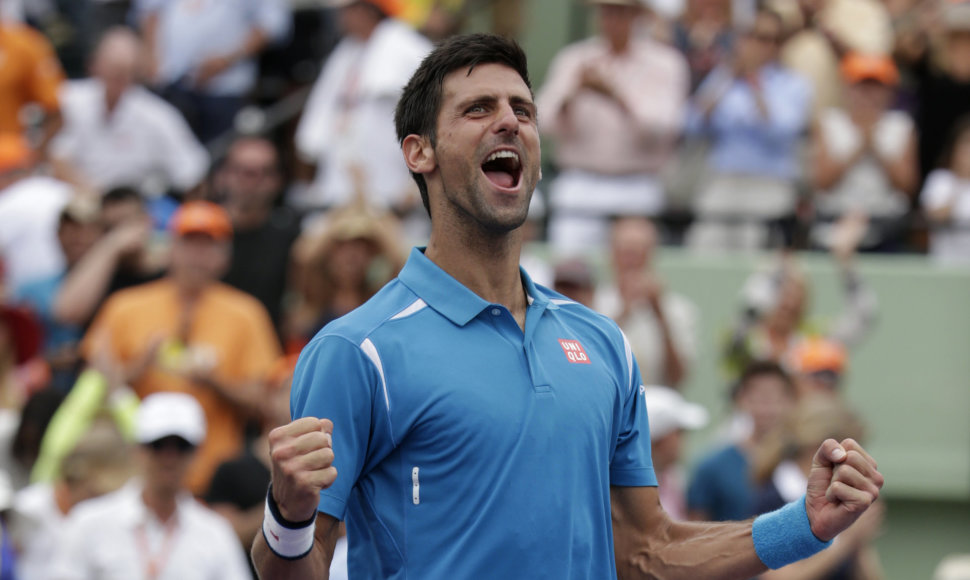 „Miami Open“ finalas: Novakas Džokovičius – Kei Nishikoris
