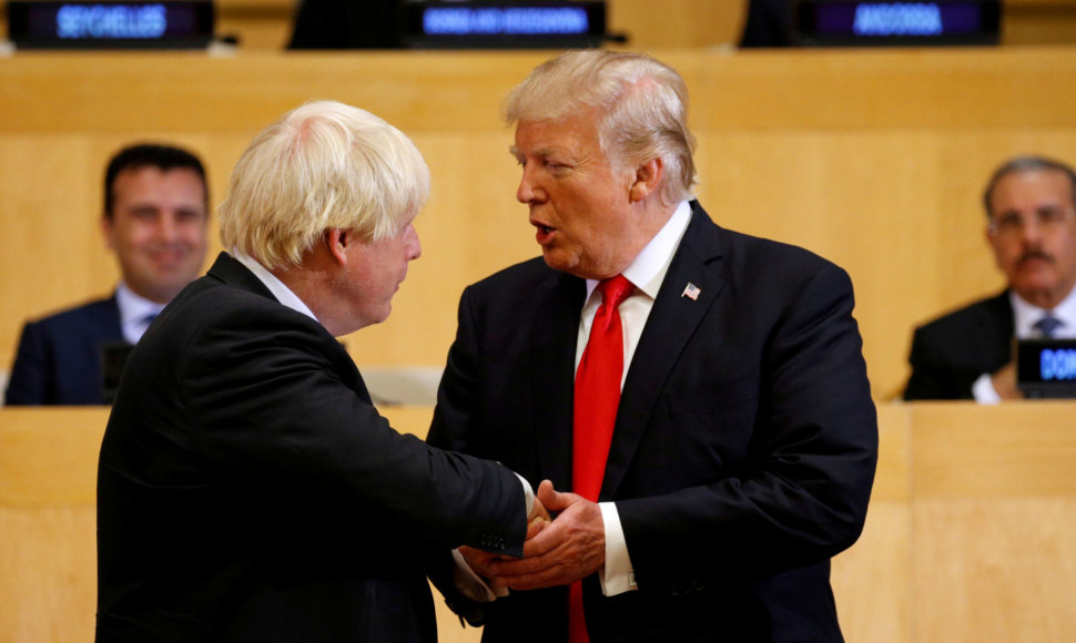 Borisas Johnsonas ir Donaldas Trumpas