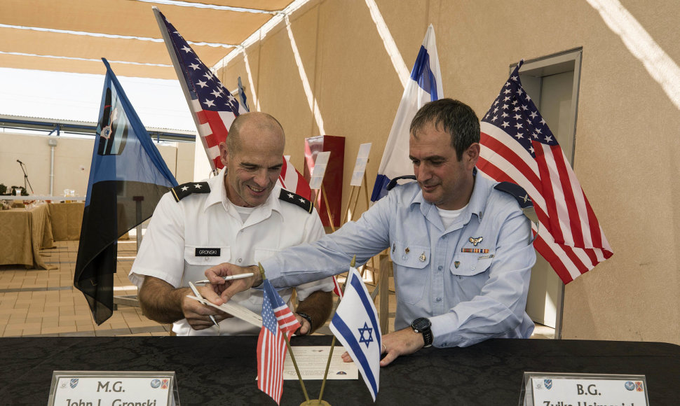 Izraelyje atidaryta bendra su JAV karinė bazė