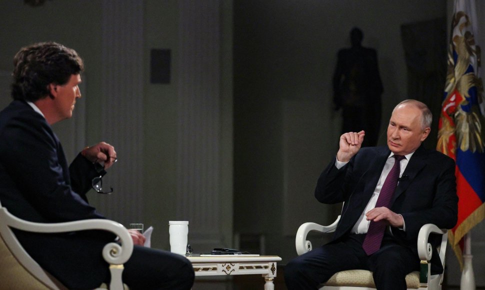 Žurnalisto Tuckerio Carlsono ir Rusijos prezidento Vladimiro Putino interviu