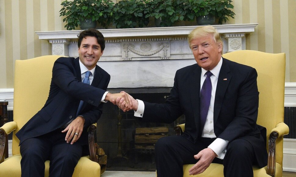 Justinas Trudeau ir Donaldas Trumpas