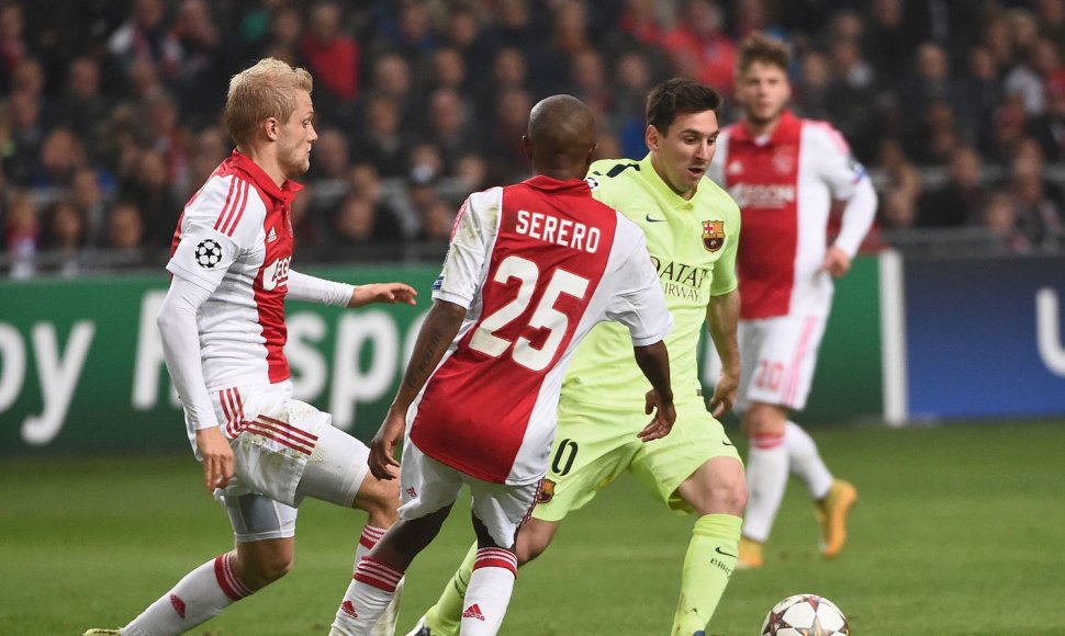 Lionelis Messi įmušė du įvarčius „Ajax“ ekipai