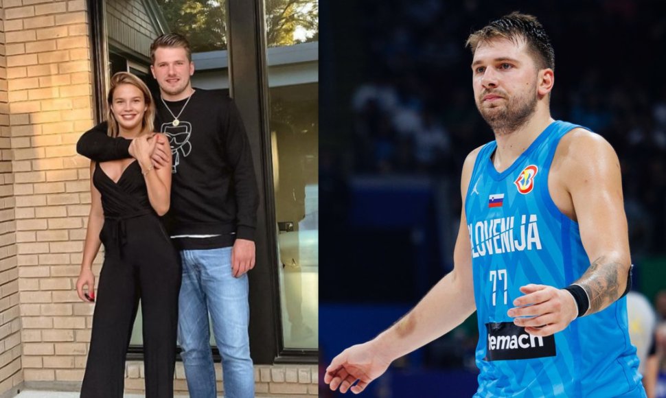 Luka Dončičius su mylimąja Anamaria Goltes 