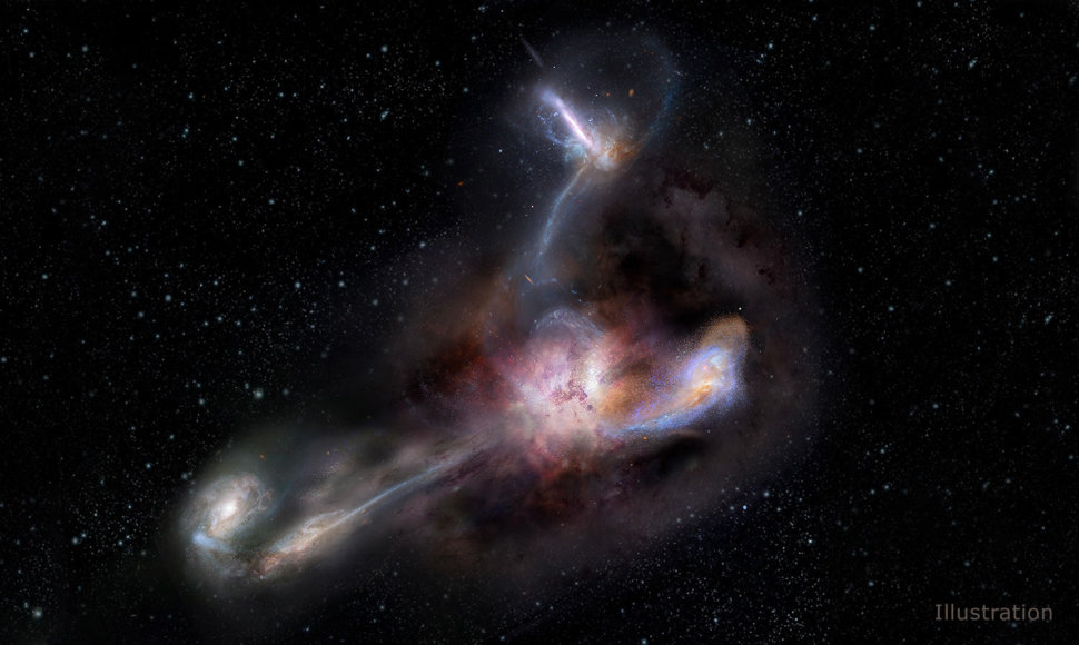 Centrinė galaktika maitinasi savo kaimynėmis