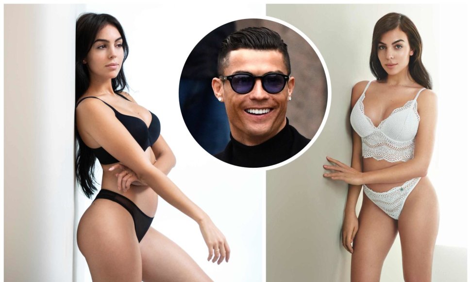 Cristiano Ronaldo mylimoji Georgina Rodriguez