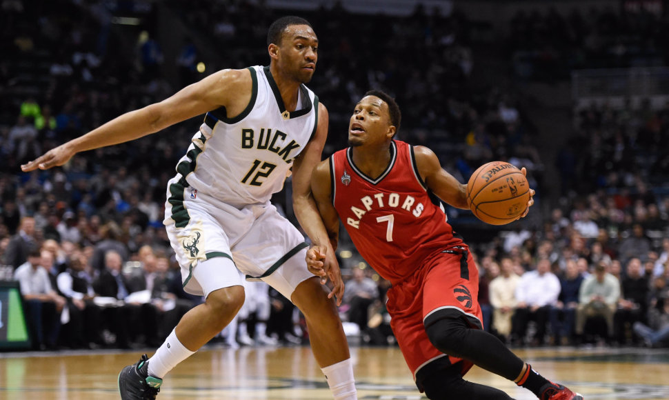 Jabari Parkeris ir Kyle'as Lowry