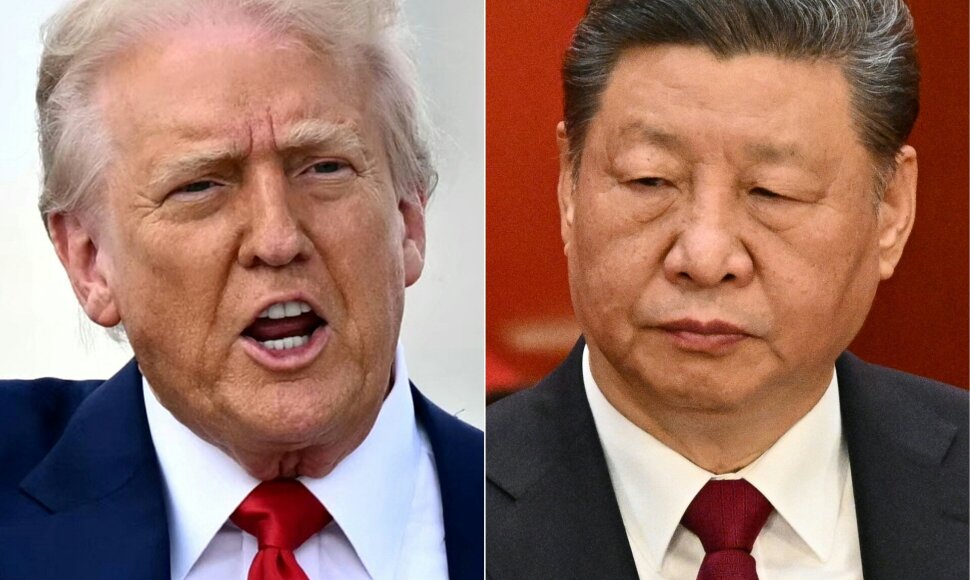 Donaldas Trumpas ir Xi Jinpingas / MANDEL NGAN PEDRO PARDO / AFP