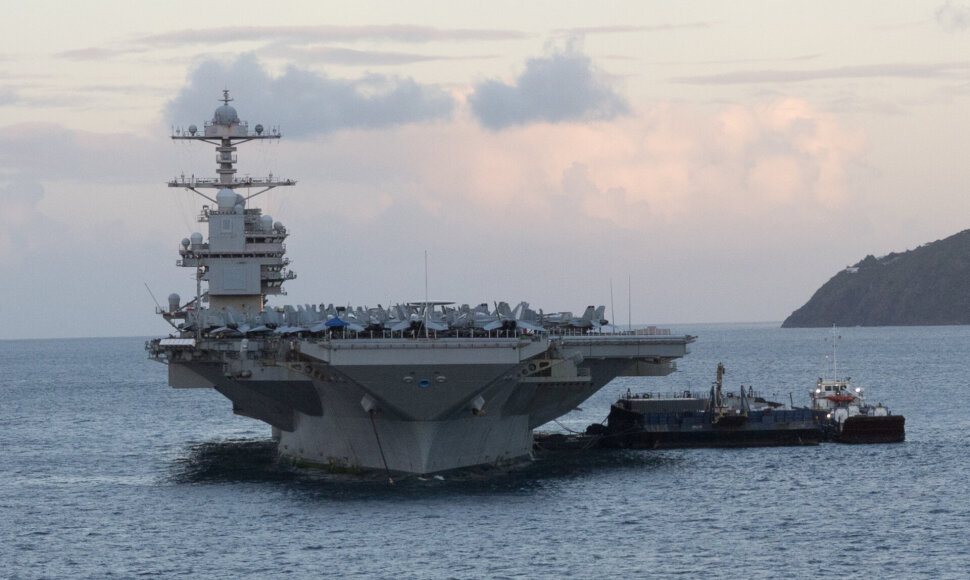 JAV lėktuvnešis „USS Gerald R. Ford“ / Christopher Drost / ZUMAPRESS.com