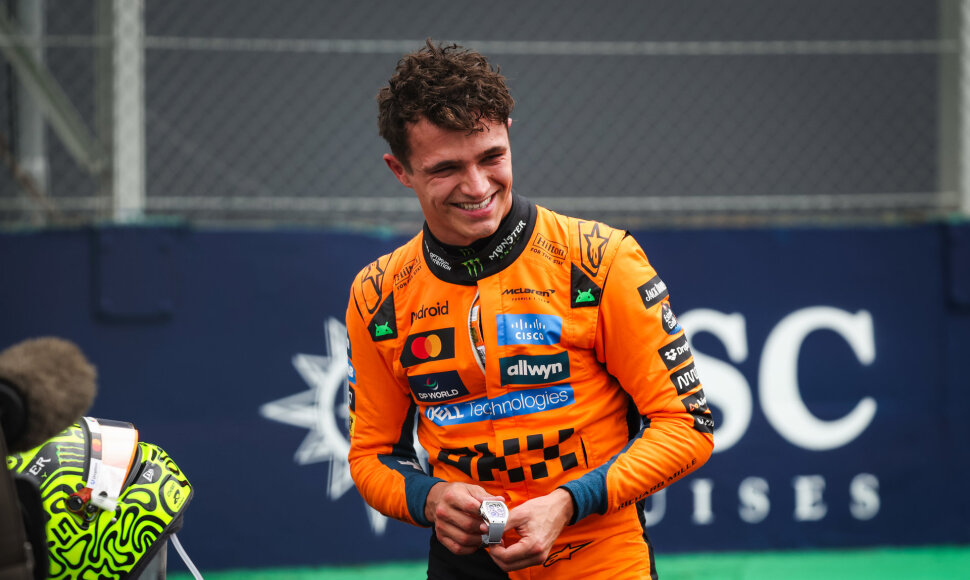 Lando Norrisas laimėjo kvalifikaciją Brazilijoje