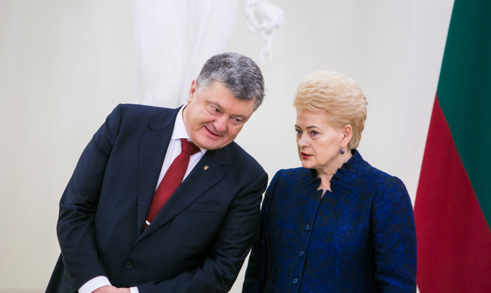 Ukrainos prezideto Petro Porošenko ir Dalios Grybauskaitės susitikimas