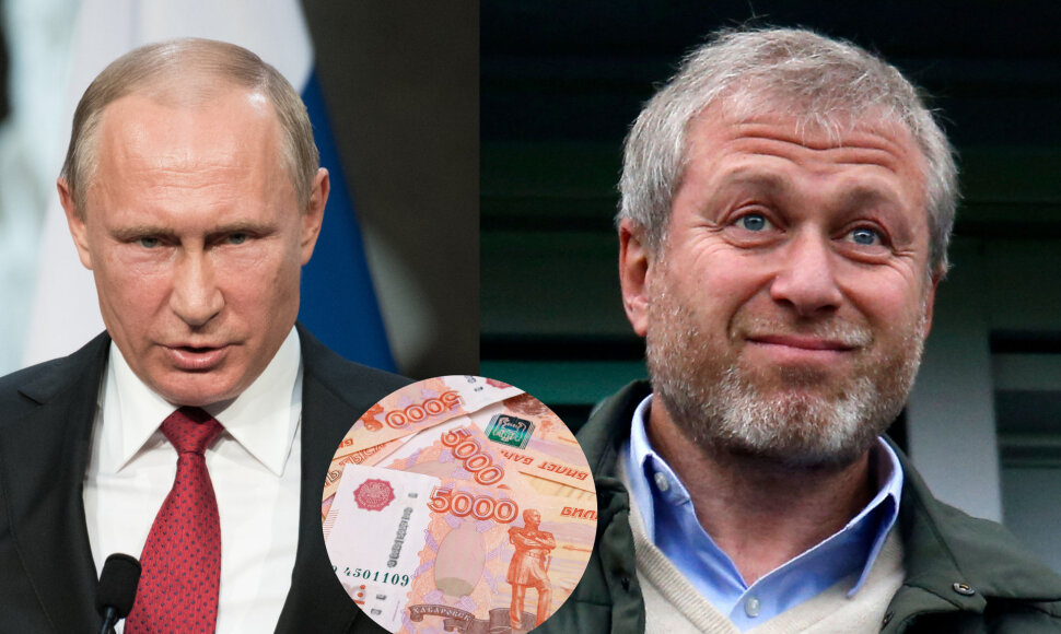 Vladimiras Putinas ir Romanas Abramovičius