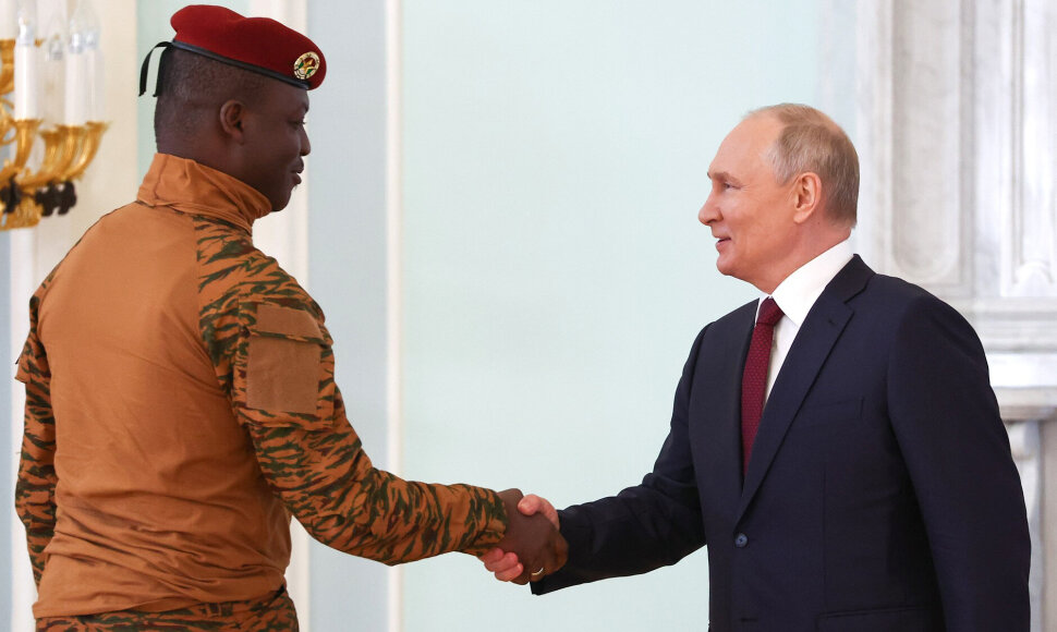 Burkina Faso prezidentas Ibrahimas Traore, Vladimiras Putinas
