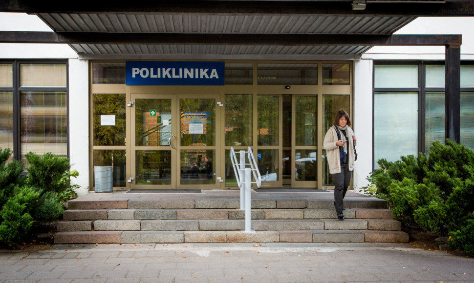 Vilniaus miesto klinikinės ligoninės Antakalnio filialo laiptai 