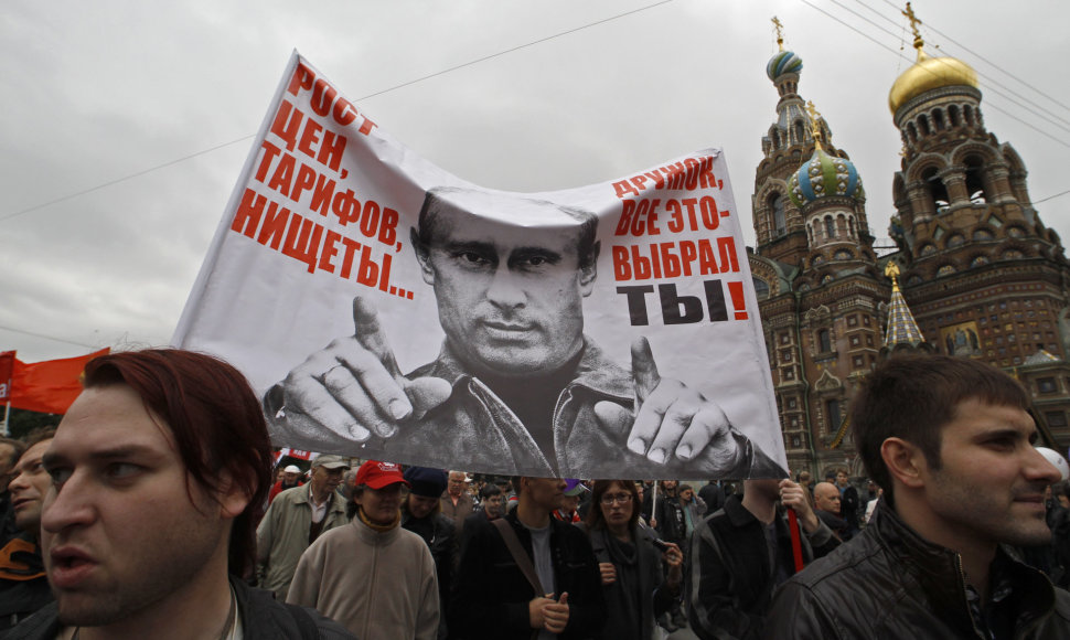 Protesto akcija Rusijoje