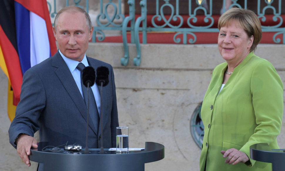 A.Merkel ir V.Putino susitikimas prie Berlyno