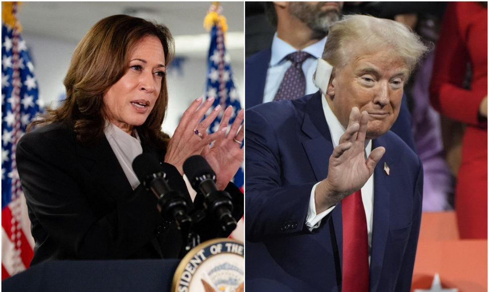 Kamala Harris ir Donaldas Trumpas