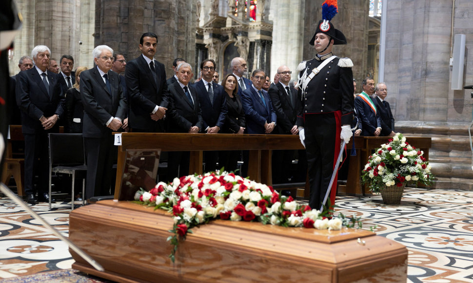 S.Berlusconi laidotuvės Milano Duomo katedroje