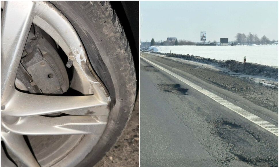 Sulenktas ratlankis ir duobės