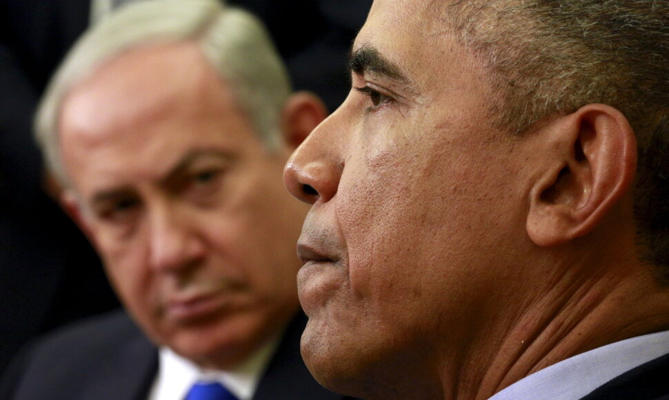 Benjaminas Netanjahu ir Barackas Obama