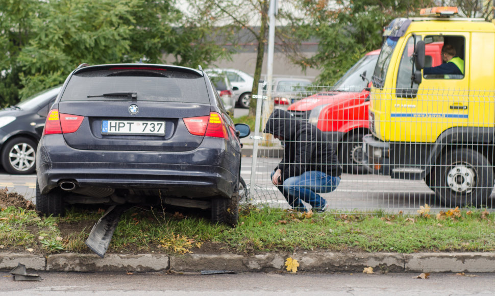 Avarija Justiniškių ir Rygos gatvių sankryžoje