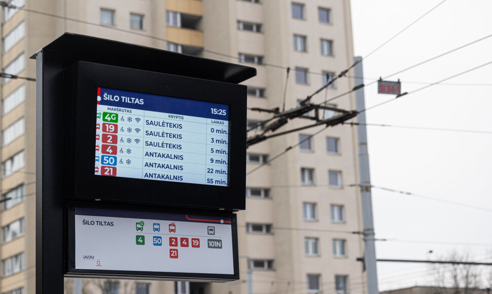 Vie&scaron;ojo transporto grafikas