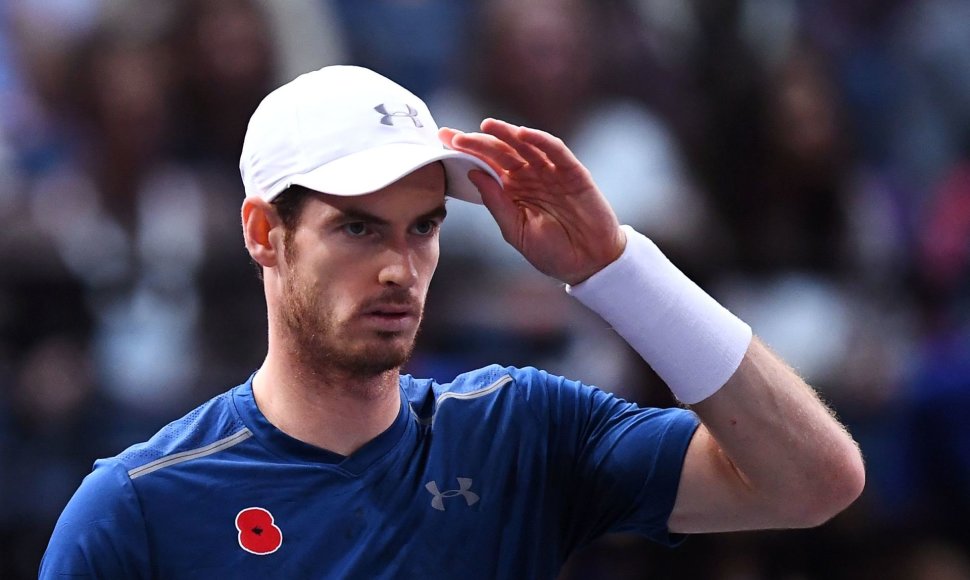 Tomašą Berdychą Paryžiuje nugalėjęs Andy Murray – per pergalę nuo pirmos pasaulio raketės titulo