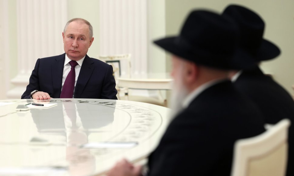 V.Putinas Maskvoje susitiko su žydų bendruomenės nariais