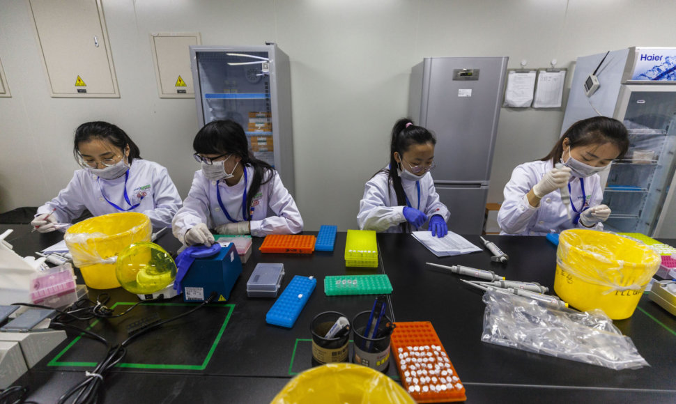 Darbas DNR tyrimų laboratorijoje Kinijoje