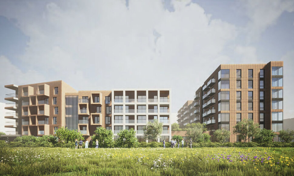 Planuojamas &bdquo;Citus&ldquo; projektas Naujamiestyje, vizualizacija