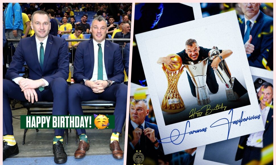 &Scaron;arūnas Jasikevičius sulaukė sveikinimų ir i&scaron; &bdquo;Fenerbahče&ldquo;, ir i&scaron; &bdquo;Žalgirio&ldquo;.