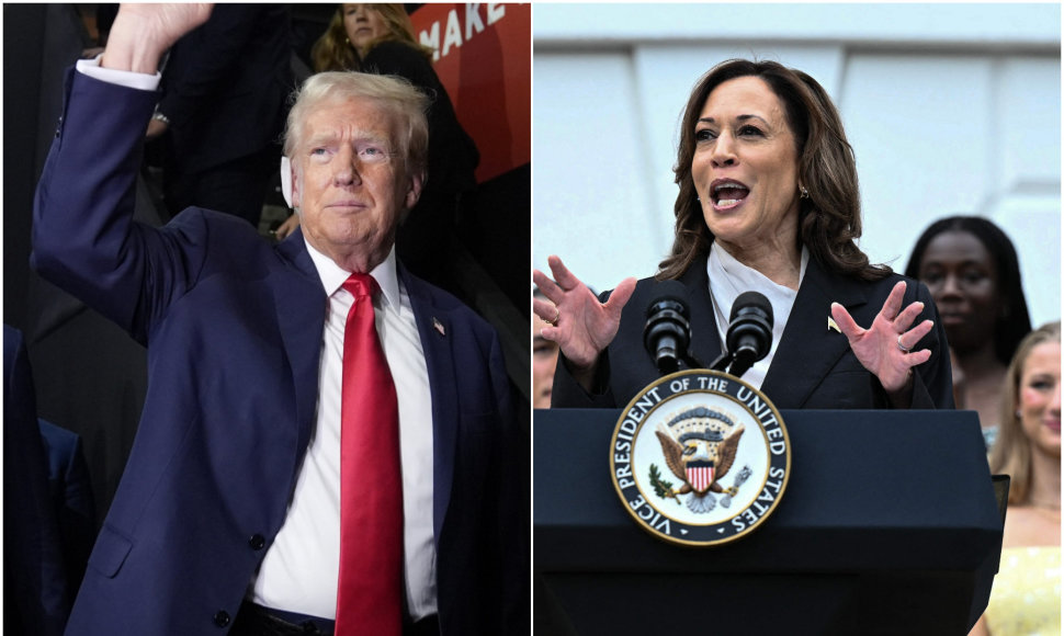 Donaldas Trumpas ir Kamala Harris