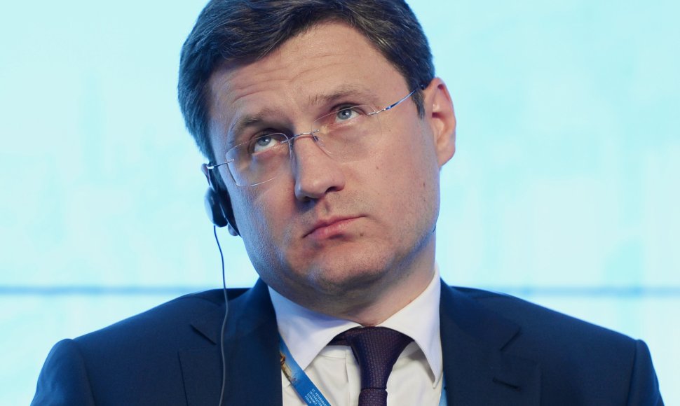 Rusijos energetikos ministras Aleksandras Novakas 