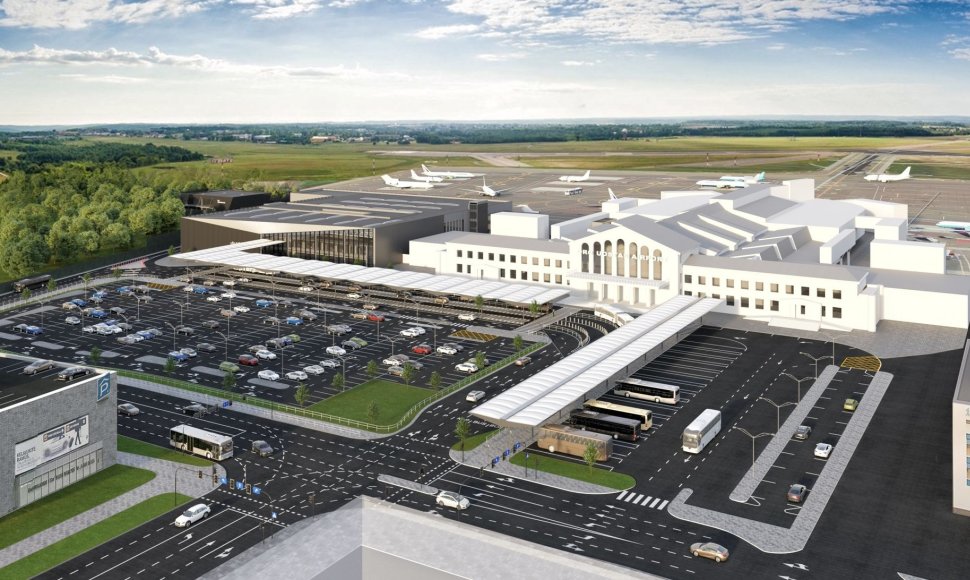 „Mitnija“ statys naują Vilniaus oro uosto keleivių išvykimo terminalą