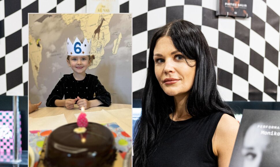 Monika Dirsytė su dukra Celestina