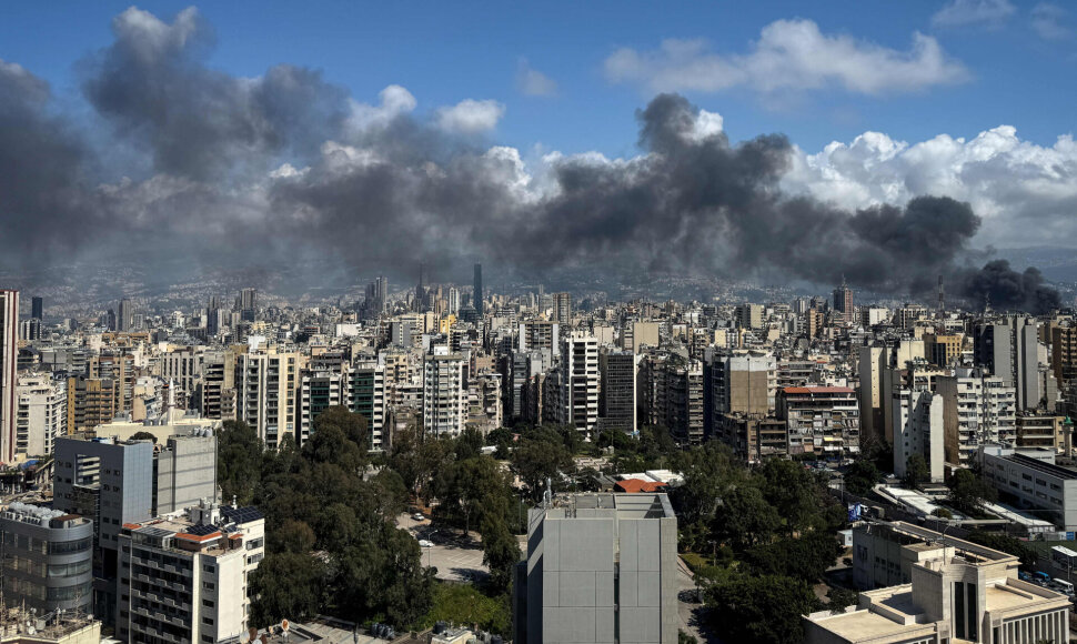 Israelis atakuoja Libaną / DYLAN COLLINS / AFP