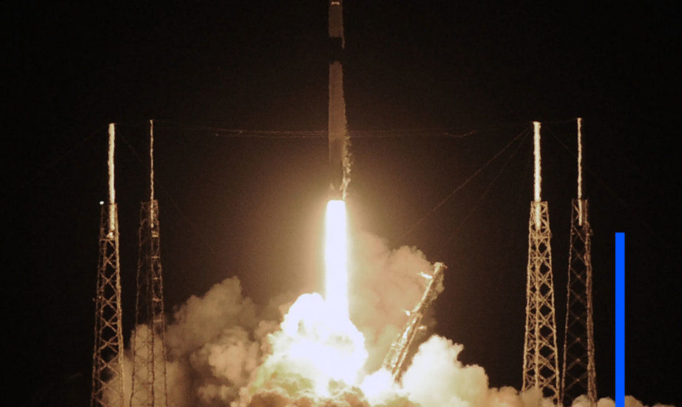 „SpaceX“ pradeda 20-ąją misiją į kosmosą