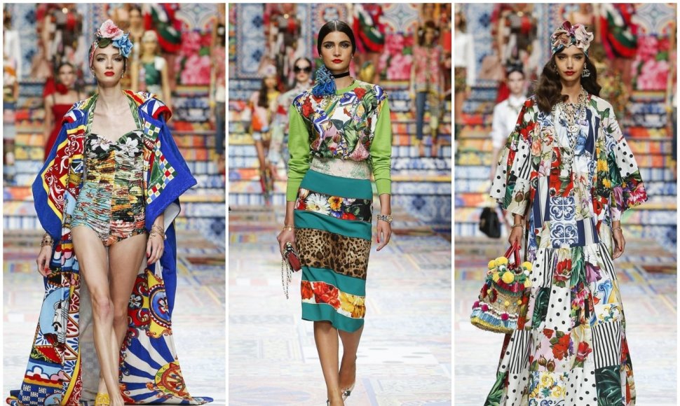 „Dolce & Gabbana“ 2021 m. pavasario ir vasaros kolekcijos modeliai