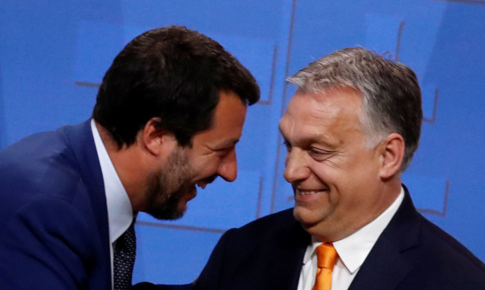 Matteo Salvini ir Viktoras Orbanas