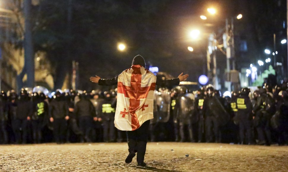 Protestai Sakartvelo sostinėje Tbilisyje