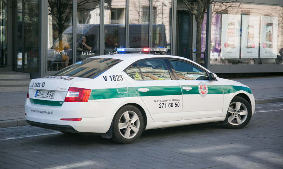 Vilniaus centre policija rūpinosi eismo saugumu