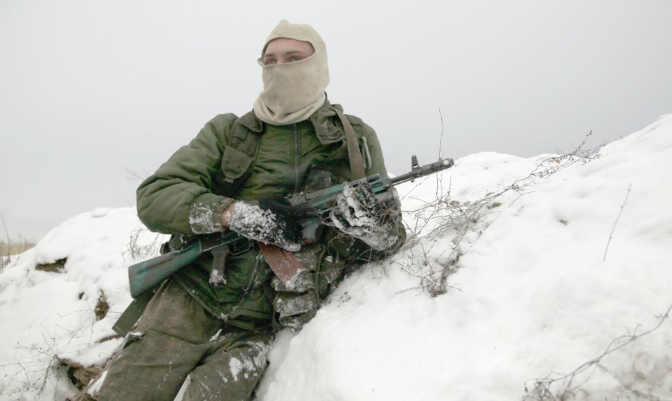 „Luhansko liaudies respublikos“ kovotojas šią žiemą