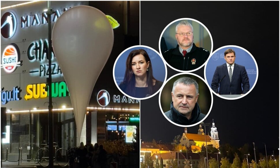 Kontrabandinis balionas Vilniuje pernai spalį