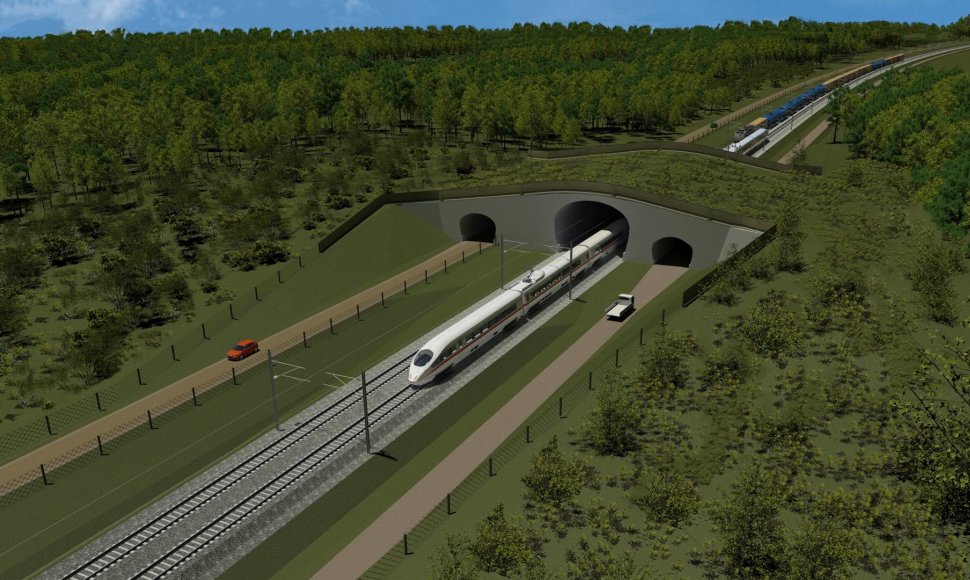 „Rail Baltica“ geležinkelis bus dviejų kelių ir elektrifikuotas – tai užtikrins didelį kelionių greitį.