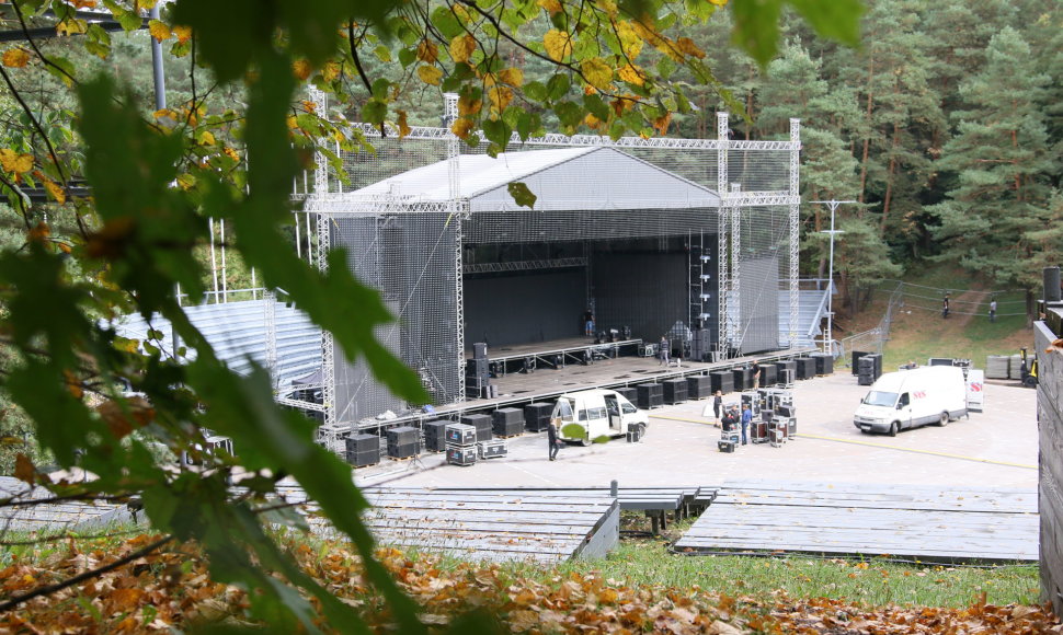 Pasiruošimas „Sel“ koncertui Kalnų parke