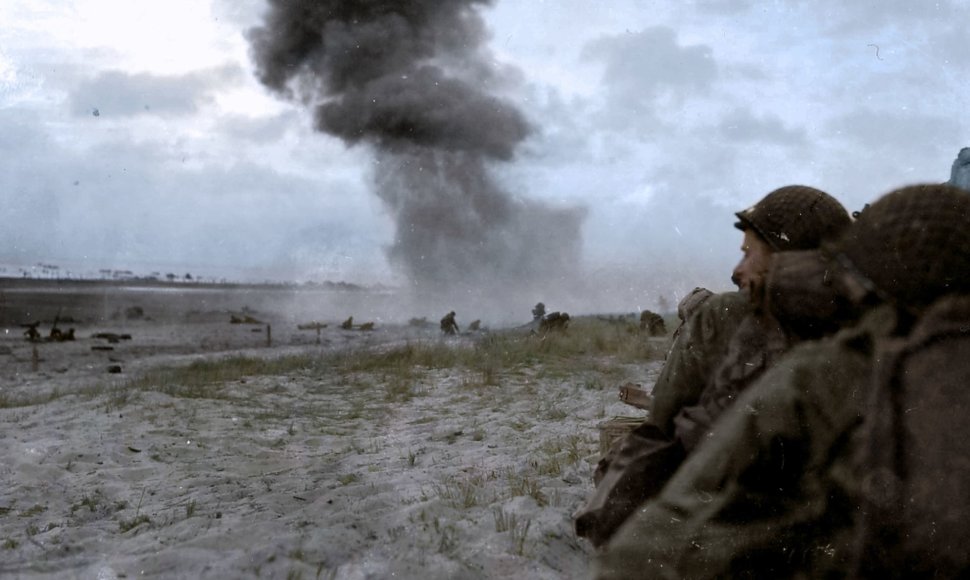 Spalvintos Antrojo pasaulinio karo nuotraukos iš Vakarų fronto