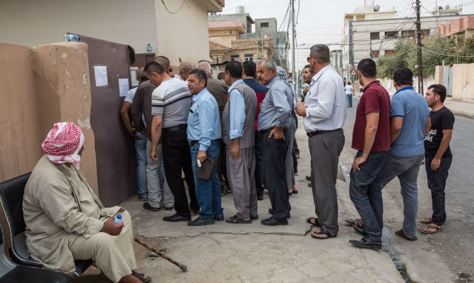 Irako Kurdistane pirmadienį vyko referendumas dėl nepriklausomybės