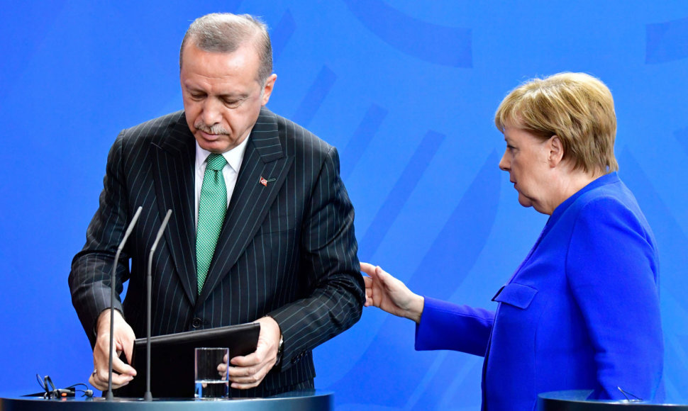 Recepas Tayyipas Erdoganas ir Angela Merkel