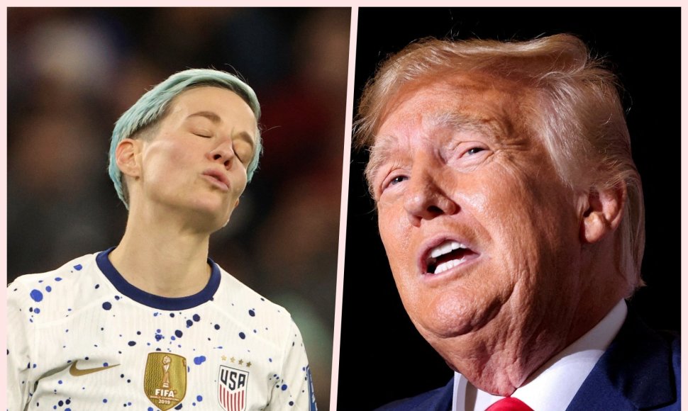 Megan Rapinoe po nesėkmės pasaulio čempionato aštuntfinalyje sulaukė Donaldo Trumpo užgauliojimų.