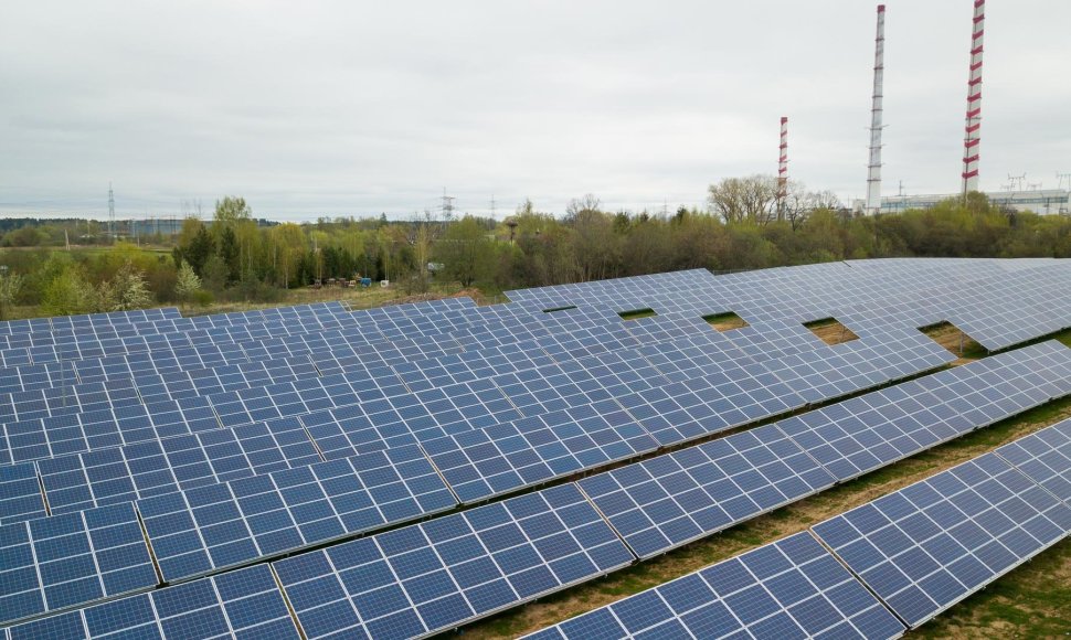Ignitis gamybos įrengta saulės elektrinė Obeniuose