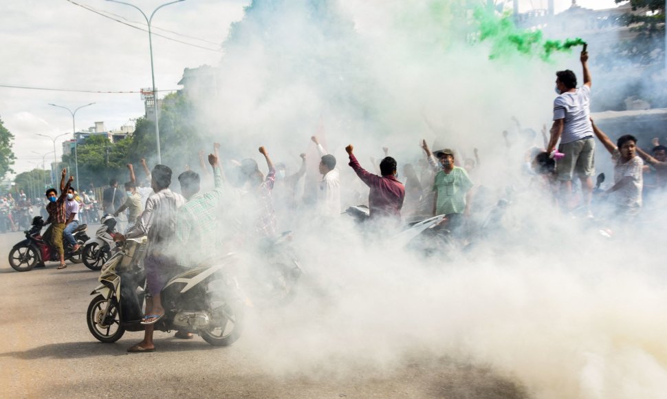 Protestai Mianmare